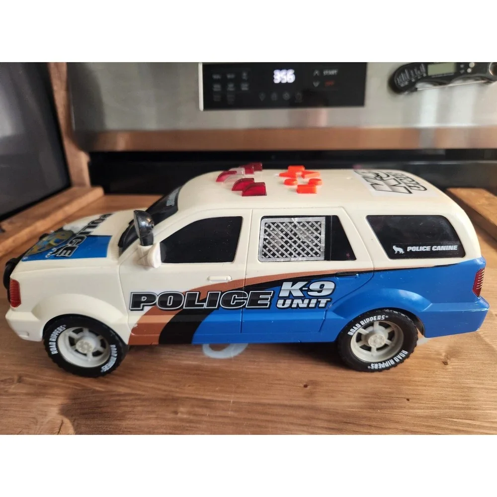 **WORKS Road Rippers Police K-9 Unit‎ SUV Motorized Lights Blue Car Toy State